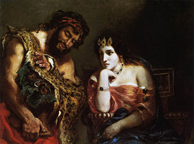 Cleopatra and the Peasant Eugene Delacroix
